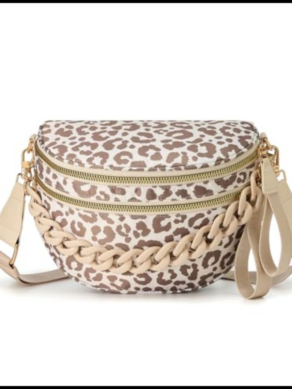 Spacious Checkered Nylon Crossbody Bag Bum Bag Checkered Handbag for Women